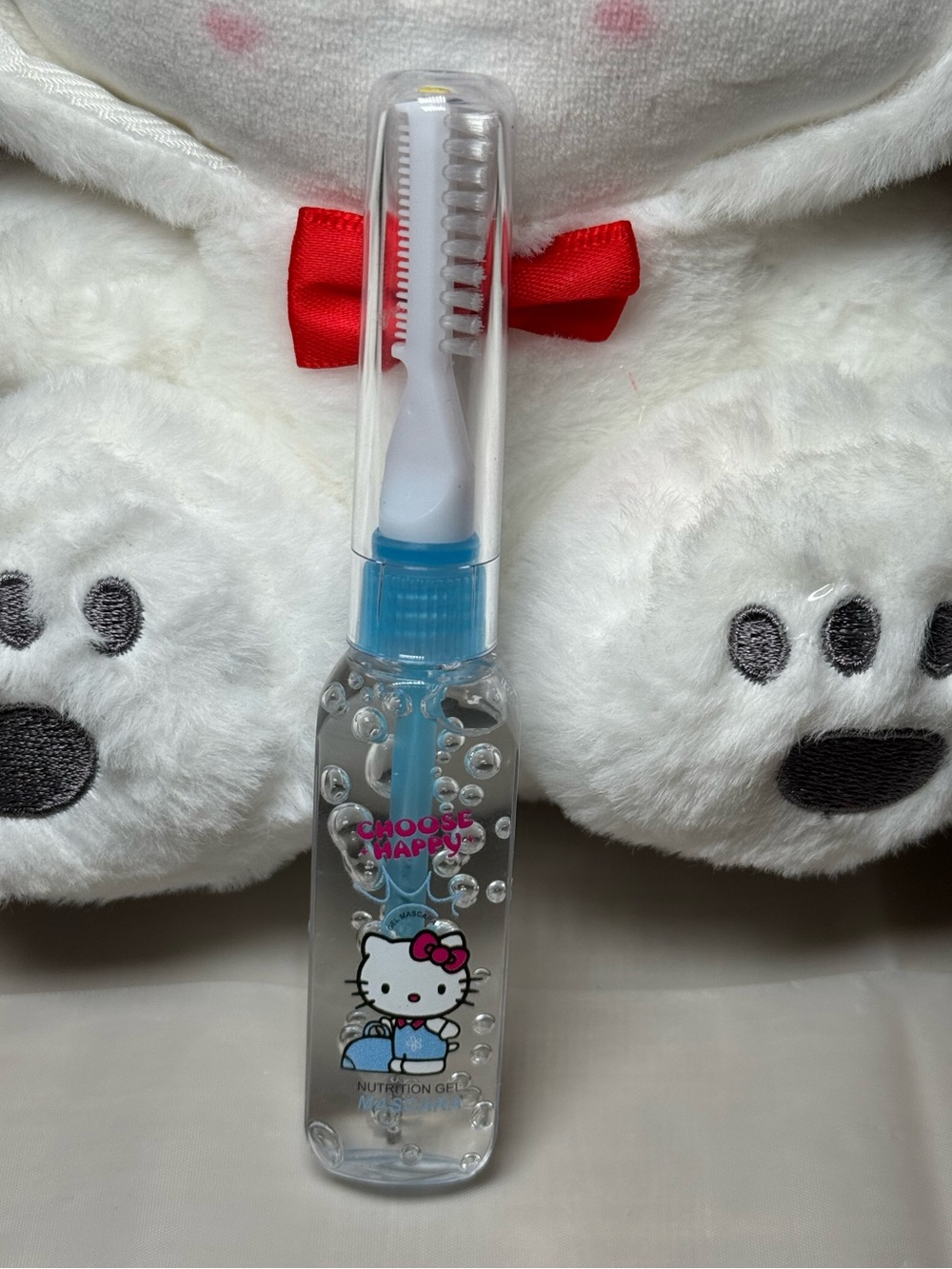 Hello Kitty Clear Gel Mascara with Dual Brush (Blue)